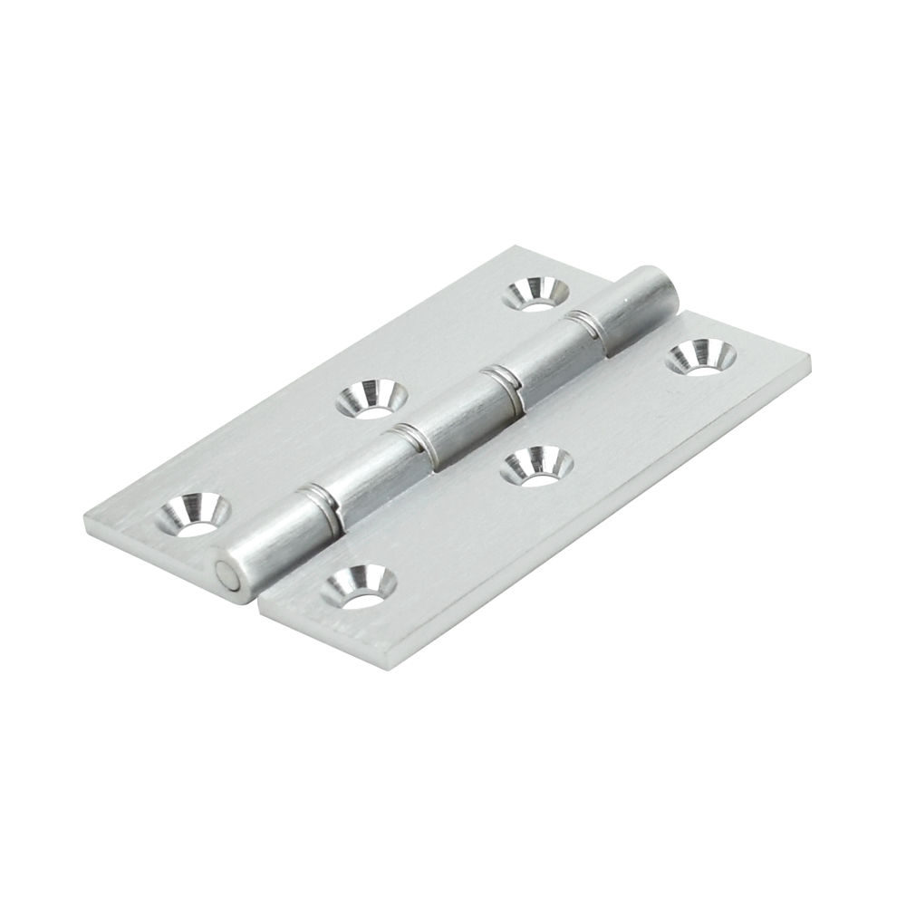 Eclipse Phosphor Bronze Washered Hinge 3 Inch (76mm x 51mm x 3mm) - Satin Chrome (Sold in Pairs)